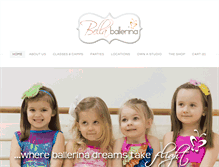 Tablet Screenshot of bellaballerina.com